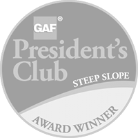 GAP President's Club steep slope award winner logo